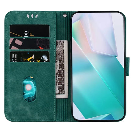 For OnePlus 13 Wallet Case Tiger Imprint Leather Shockproof Phone Cover