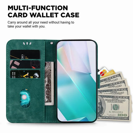 For OnePlus 13 Wallet Case Tiger Imprint Leather Shockproof Phone Cover