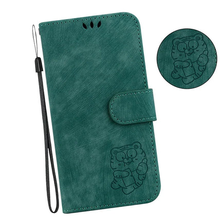 For OnePlus 13 Wallet Case Tiger Imprint Leather Shockproof Phone Cover