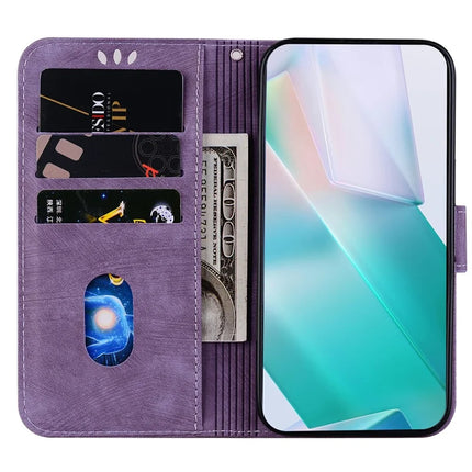 For OnePlus 13 Wallet Case Tiger Imprint Leather Shockproof Phone Cover