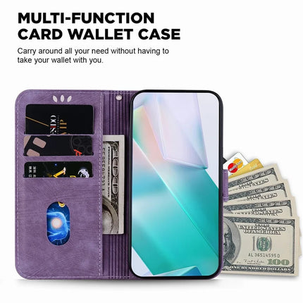 For OnePlus 13 Wallet Case Tiger Imprint Leather Shockproof Phone Cover