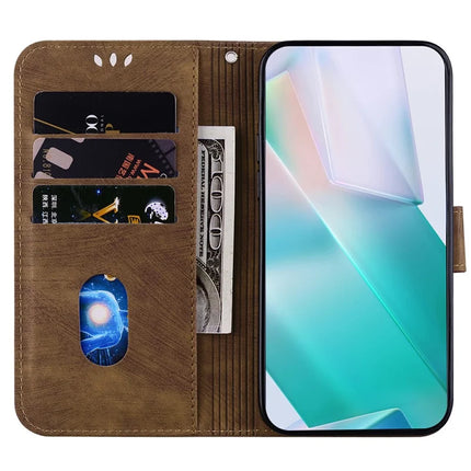 For OnePlus 13 Wallet Case Tiger Imprint Leather Shockproof Phone Cover