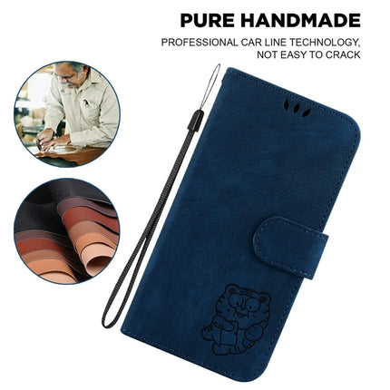For OnePlus 13 Wallet Case Tiger Imprint Leather Shockproof Phone Cover