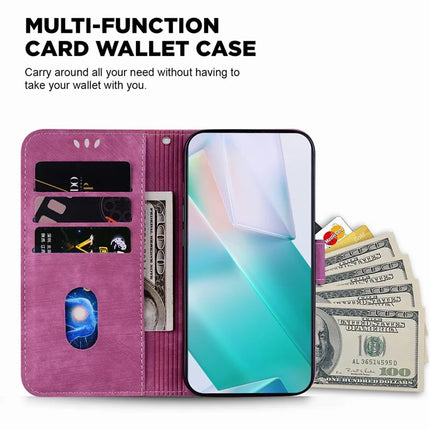 For OnePlus 13 Wallet Case Tiger Imprint Leather Shockproof Phone Cover