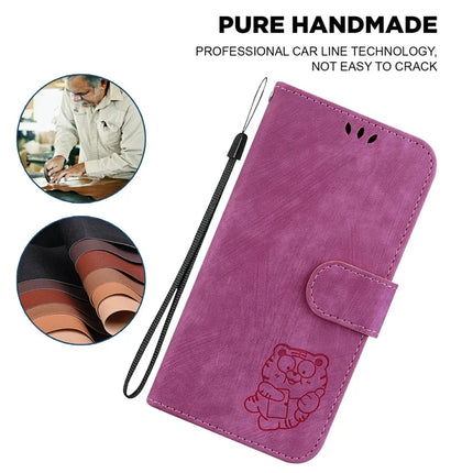 For OnePlus 13 Wallet Case Tiger Imprint Leather Shockproof Phone Cover