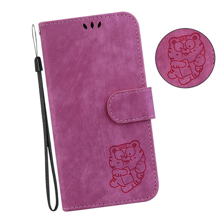 For OnePlus 13 Wallet Case Tiger Imprint Leather Shockproof Phone Cover