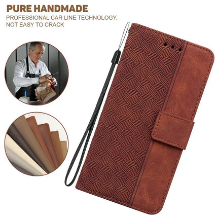 For OnePlus 13 Case Geometry Pattern Leather Wallet Phone Cover