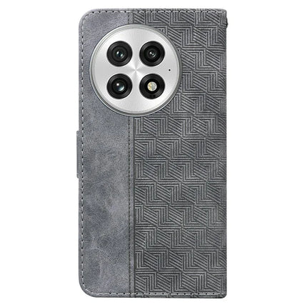 For OnePlus 13 Case Geometry Pattern Leather Wallet Phone Cover