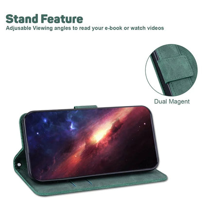 For OnePlus 13 Case Geometry Pattern Leather Wallet Phone Cover