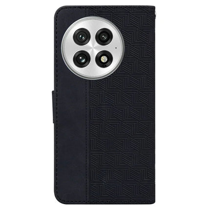 For OnePlus 13 Case Geometry Pattern Leather Wallet Phone Cover
