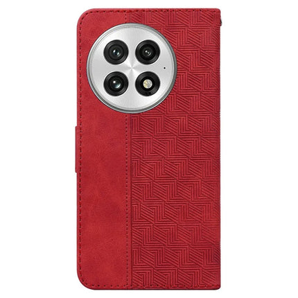 For OnePlus 13 Case Geometry Pattern Leather Wallet Phone Cover