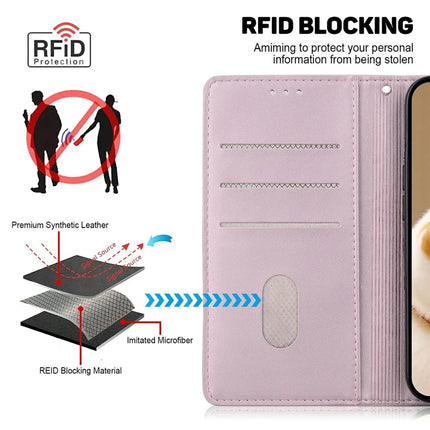 For OnePlus 13 Case RFID Blocking Kitten Pattern TPU+PU Leather Phone Cover