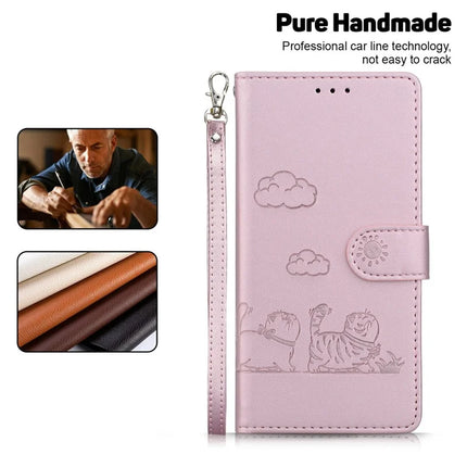 For OnePlus 13 Case RFID Blocking Kitten Pattern TPU+PU Leather Phone Cover