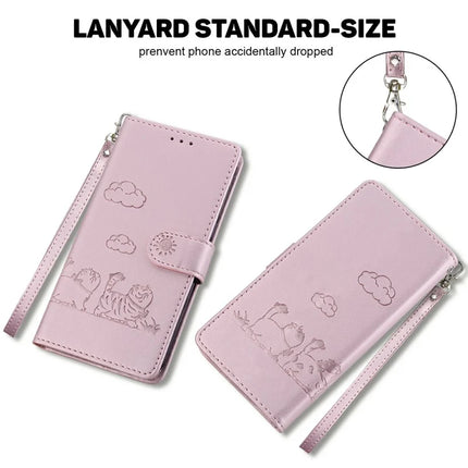 For OnePlus 13 Case RFID Blocking Kitten Pattern TPU+PU Leather Phone Cover
