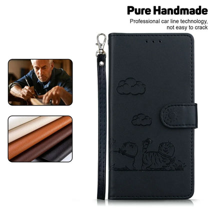 For OnePlus 13 Case RFID Blocking Kitten Pattern TPU+PU Leather Phone Cover