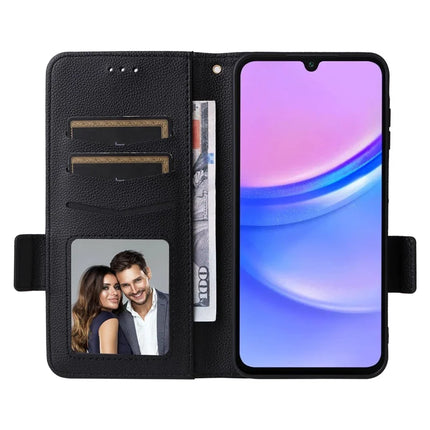 For Samsung Galaxy A26 5G Case Litchi Texture PU Leather Wallet Flip Phone Cover