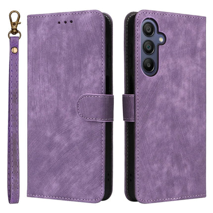 For Samsung Galaxy A26 5G Wallet Case RFID Blocking PU Leather Cover Stand View - Purple