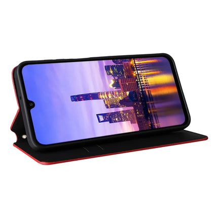 For Samsung Galaxy A26 5G Wallet Case Rhombus Imprinted Leather Phone Cover