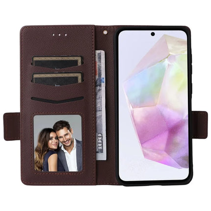 For Samsung Galaxy A56 5G Case Litchi Texture PU Leather Wallet Flip Phone Cover
