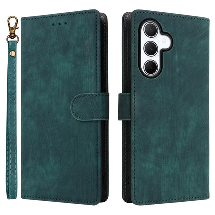 For Samsung Galaxy A56 5G Wallet Case RFID Blocking PU Leather Cover Stand View - Green
