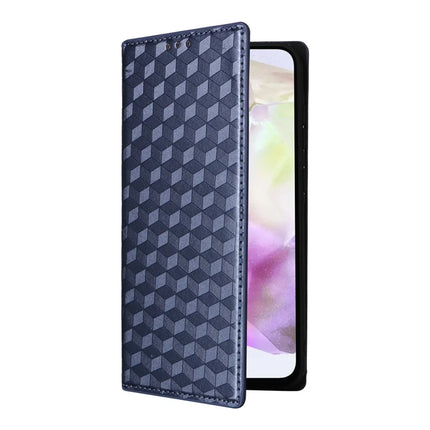 For Samsung Galaxy A56 5G Wallet Case Rhombus Imprinted Leather Phone Cover