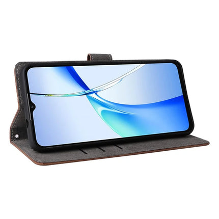 For Oukitel C57 Pro / C57s Wallet Case RFID Blocking PU Leather Cover Stand View