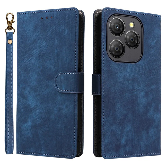 For Blackview Shark 9 5G Wallet Case RFID Blocking PU Leather Cover Stand View - Blue