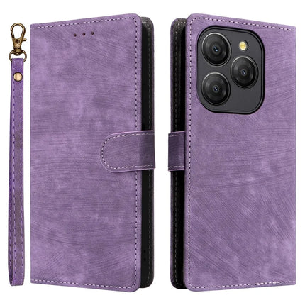 For Blackview Shark 9 5G Wallet Case RFID Blocking PU Leather Cover Stand View - Purple
