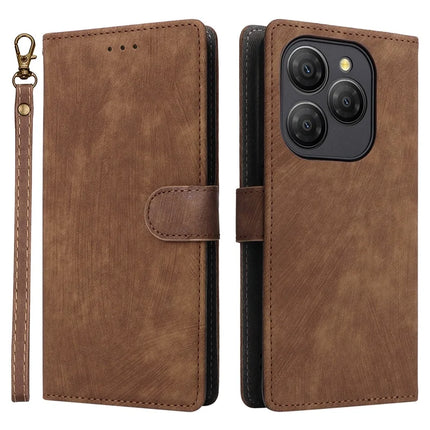 For Blackview Shark 9 5G Wallet Case RFID Blocking PU Leather Cover Stand View - Brown