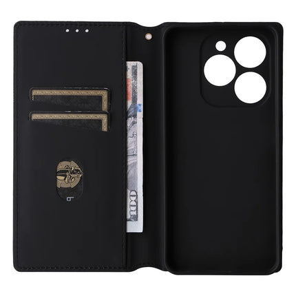 For Blackview Shark 9 5G Wallet Case Rhombus Imprinted Leather Phone Cover