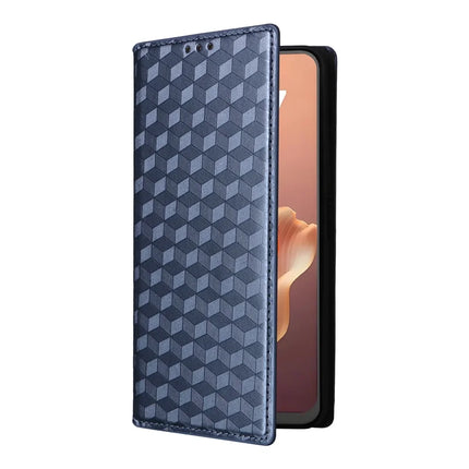 For Blackview Shark 9 5G Wallet Case Rhombus Imprinted Leather Phone Cover