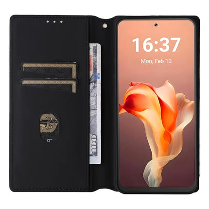 For Blackview Shark 9 5G Wallet Case Rhombus Imprinted Leather Phone Cover