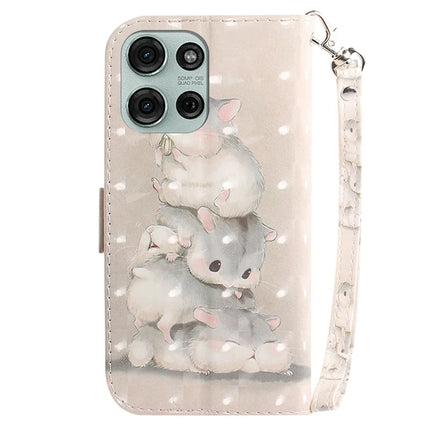 For Motorola Moto G75 5G Case Pattern Printing Leather Wallet Phone Cover