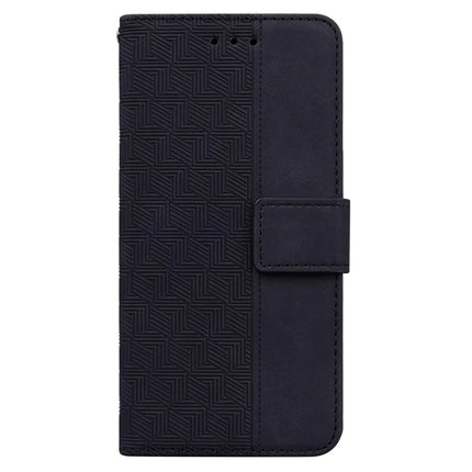 For Motorola Moto G75 5G Case Geometry Pattern Leather Wallet Phone Cover