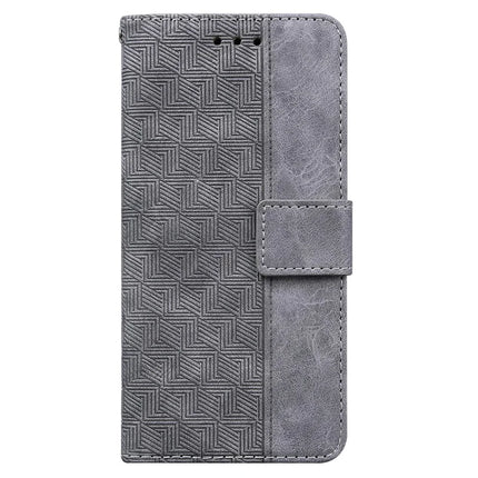 For Motorola Moto G75 5G Case Geometry Pattern Leather Wallet Phone Cover