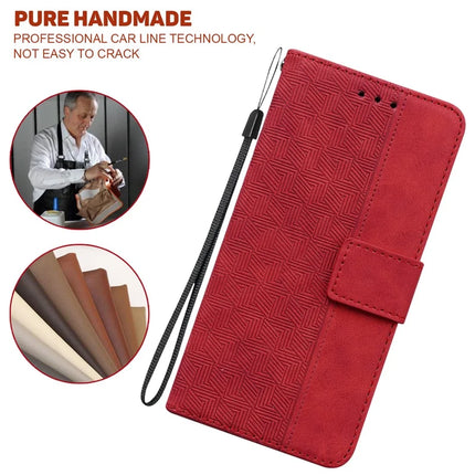 For Motorola Moto G75 5G Case Geometry Pattern Leather Wallet Phone Cover