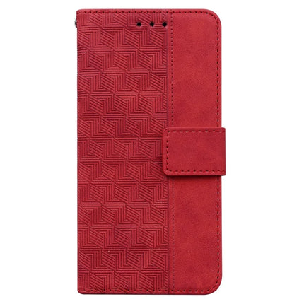 For Motorola Moto G75 5G Case Geometry Pattern Leather Wallet Phone Cover