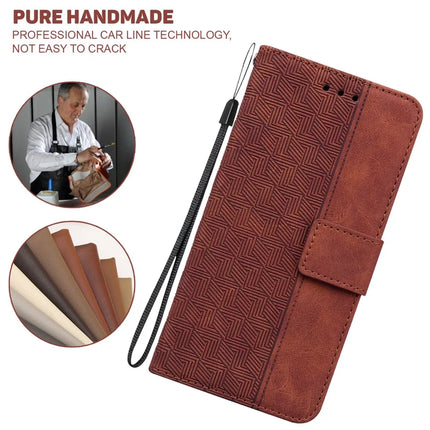For Motorola Moto G75 5G Case Geometry Pattern Leather Wallet Phone Cover
