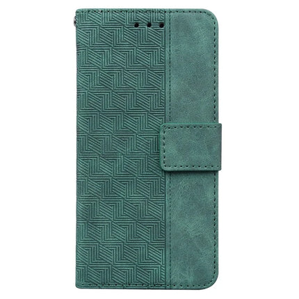 For Motorola Moto G75 5G Case Geometry Pattern Leather Wallet Phone Cover