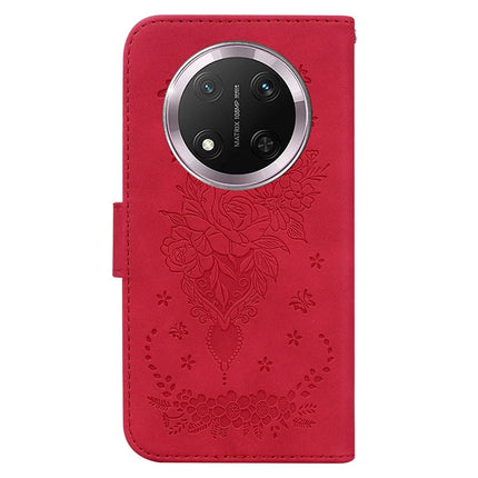 For Honor Magic7 Lite 5G / X9c 5G / X60 Pro 5G Case PU Leather Wallet Phone Cover Butterfly Flower Imprint