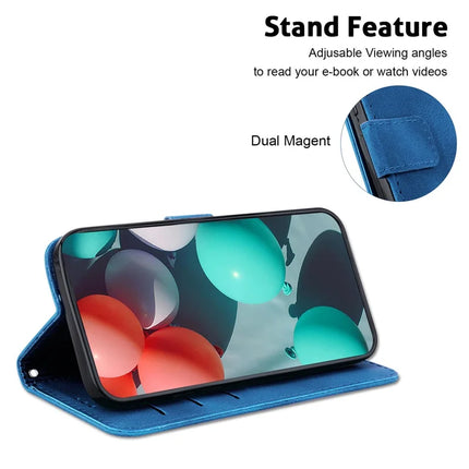 For Honor Magic7 Lite 5G / X9c 5G / X60 Pro 5G Stand Case 7-Shaped Pattern Imprint Leather Phone Cover