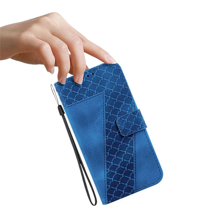 For Honor Magic7 Lite 5G / X9c 5G / X60 Pro 5G Stand Case 7-Shaped Pattern Imprint Leather Phone Cover