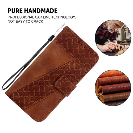 For Honor Magic7 Lite 5G / X9c 5G / X60 Pro 5G Stand Case 7-Shaped Pattern Imprint Leather Phone Cover