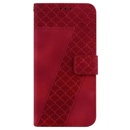 For Honor Magic7 Lite 5G / X9c 5G / X60 Pro 5G Stand Case 7-Shaped Pattern Imprint Leather Phone Cover