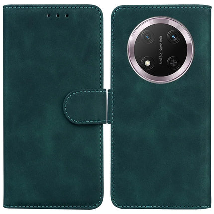 For Honor Magic7 Lite 5G / X9c 5G / X60 Pro 5G Case Solid Color Leather Wallet Phone Cover - Green