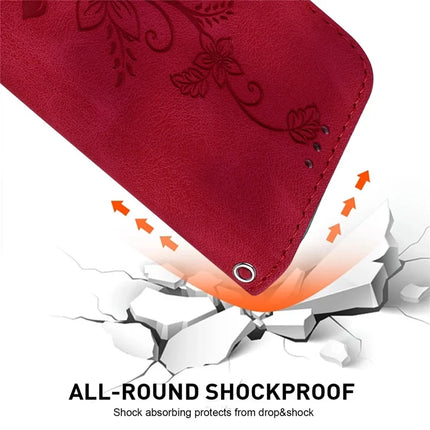 For Honor Magic7 Lite 5G / X9c 5G / X60 Pro 5G Case Lily Flower Imprint Leather Phone Cover with Stand