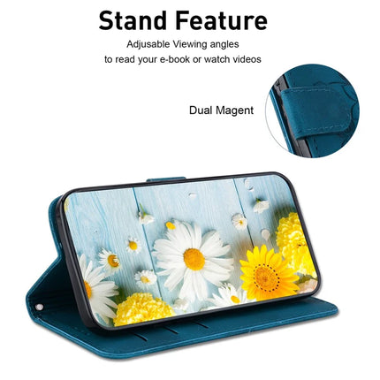 For Honor Magic7 Lite 5G / X9c 5G / X60 Pro 5G Case Lily Flower Imprint Leather Phone Cover with Stand