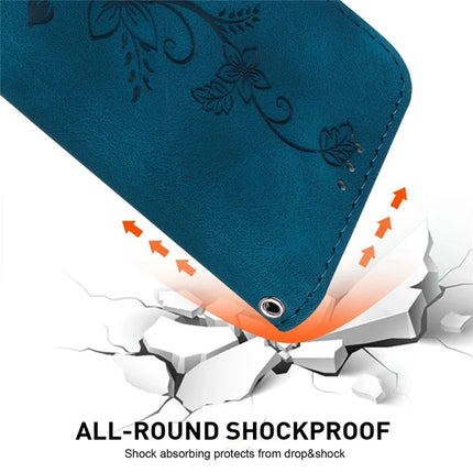 For Honor Magic7 Lite 5G / X9c 5G / X60 Pro 5G Case Lily Flower Imprint Leather Phone Cover with Stand