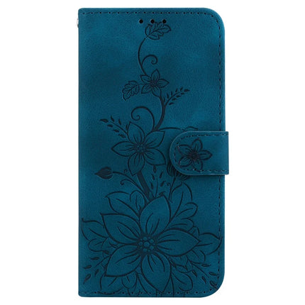 For Honor Magic7 Lite 5G / X9c 5G / X60 Pro 5G Case Lily Flower Imprint Leather Phone Cover with Stand