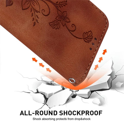 For Honor Magic7 Lite 5G / X9c 5G / X60 Pro 5G Case Lily Flower Imprint Leather Phone Cover with Stand